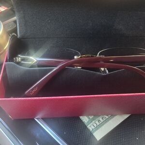 Cartier Burgundy Men's Glasses